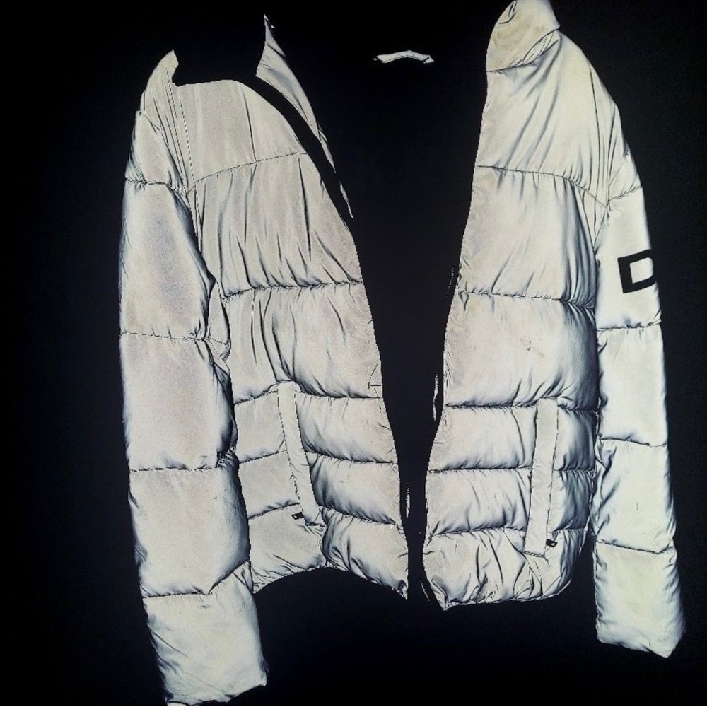DKNY Reflective Puffer Coat